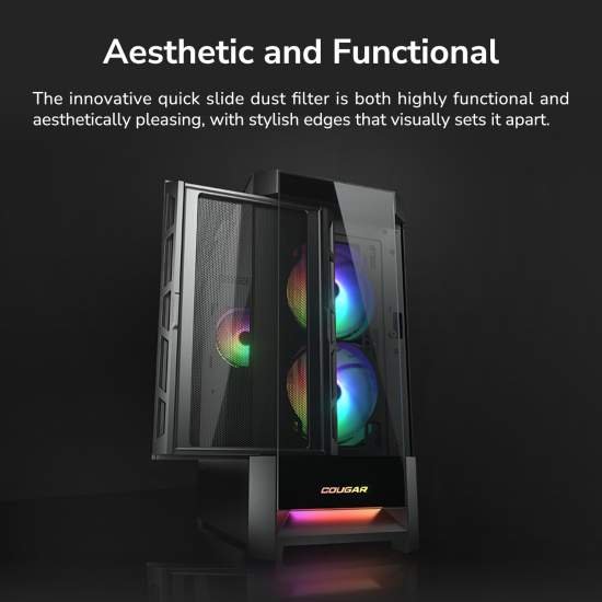 CHASIS COUGAR DUOFACE RGB NEGRO - Imagen 14