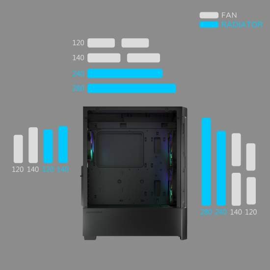 CHASIS COUGAR DUOFACE RGB NEGRO - Imagen 20