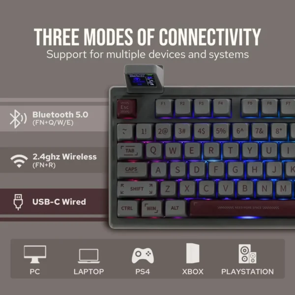 Teclado Epomaker RT100 - Junta de 97 teclas BT5.0/2.4G/USB-C - Imagen 3