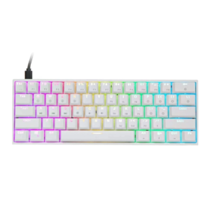 Teclado Mecánico 60% Epomaker GK61 RGB Hot-Swappable Blanco