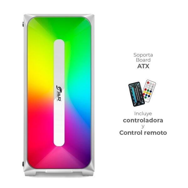 CHASIS ZERO PRO JX118 BLANCO RGB 3 COOLER - Imagen 2