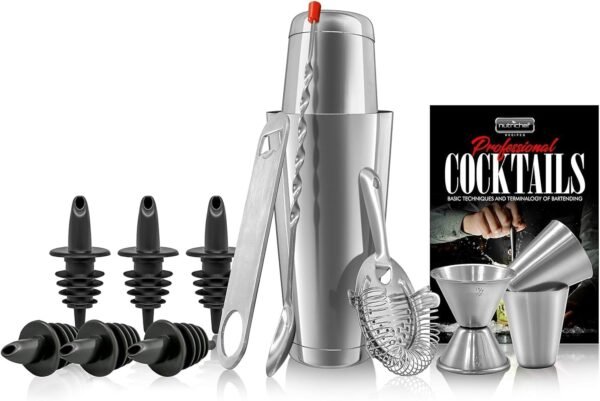NutriChef Mixology Bartender - Juego de cocteleria
