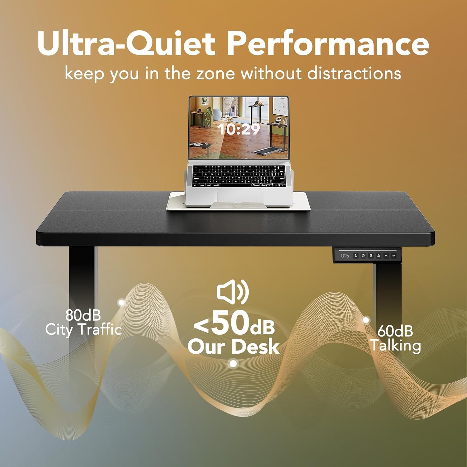 Escritorio Eléctrico de Pie 48"x24" Marca HUANUO Altura Ajustable - Imagen 7