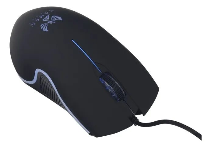 Mouse Usb RGB 3D Gaming King LH107 Negro - Imagen 3