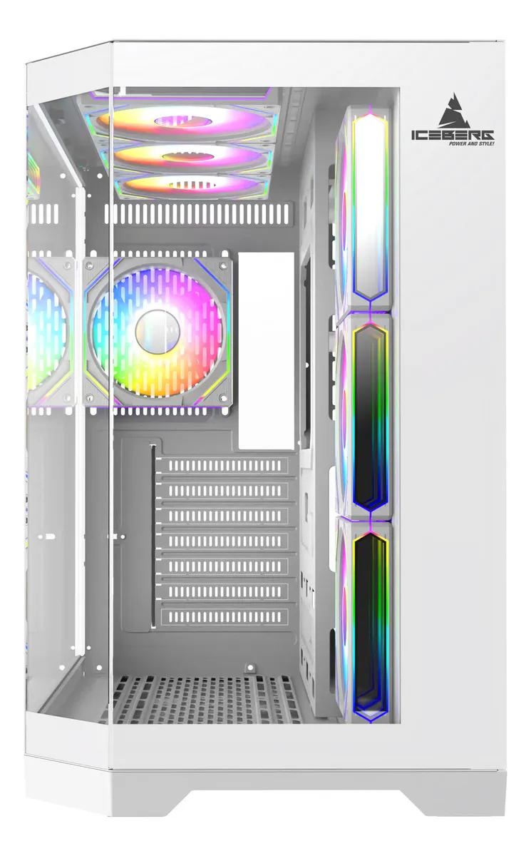 Chasis Crystal Edge Blanco 7 Ventiladores aRGB - Imagen 5