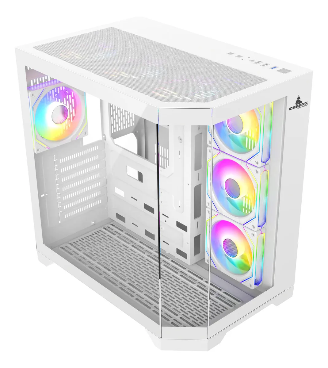 Chasis Crystal Edge Blanco 7 Ventiladores aRGB - Imagen 3
