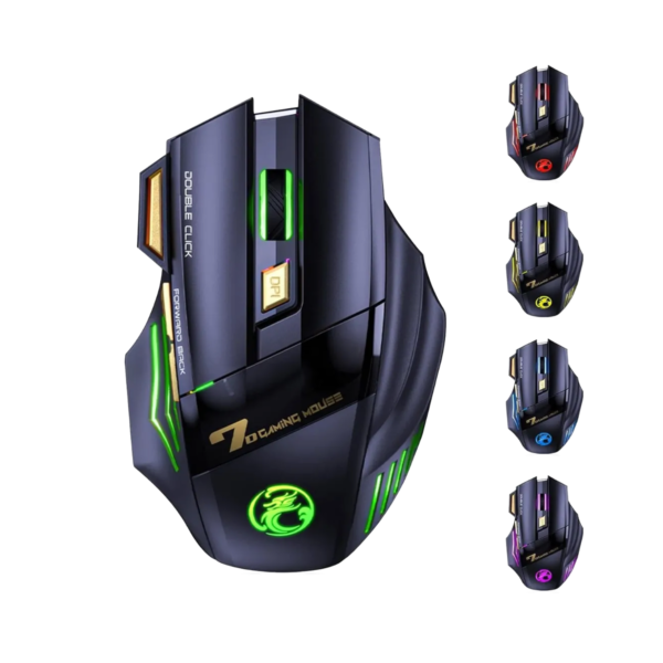 Techclone Mouse Mouse Gamer Tech GTX7 RGB Inalámbrico BT/2.4G | Tecno Innovadores