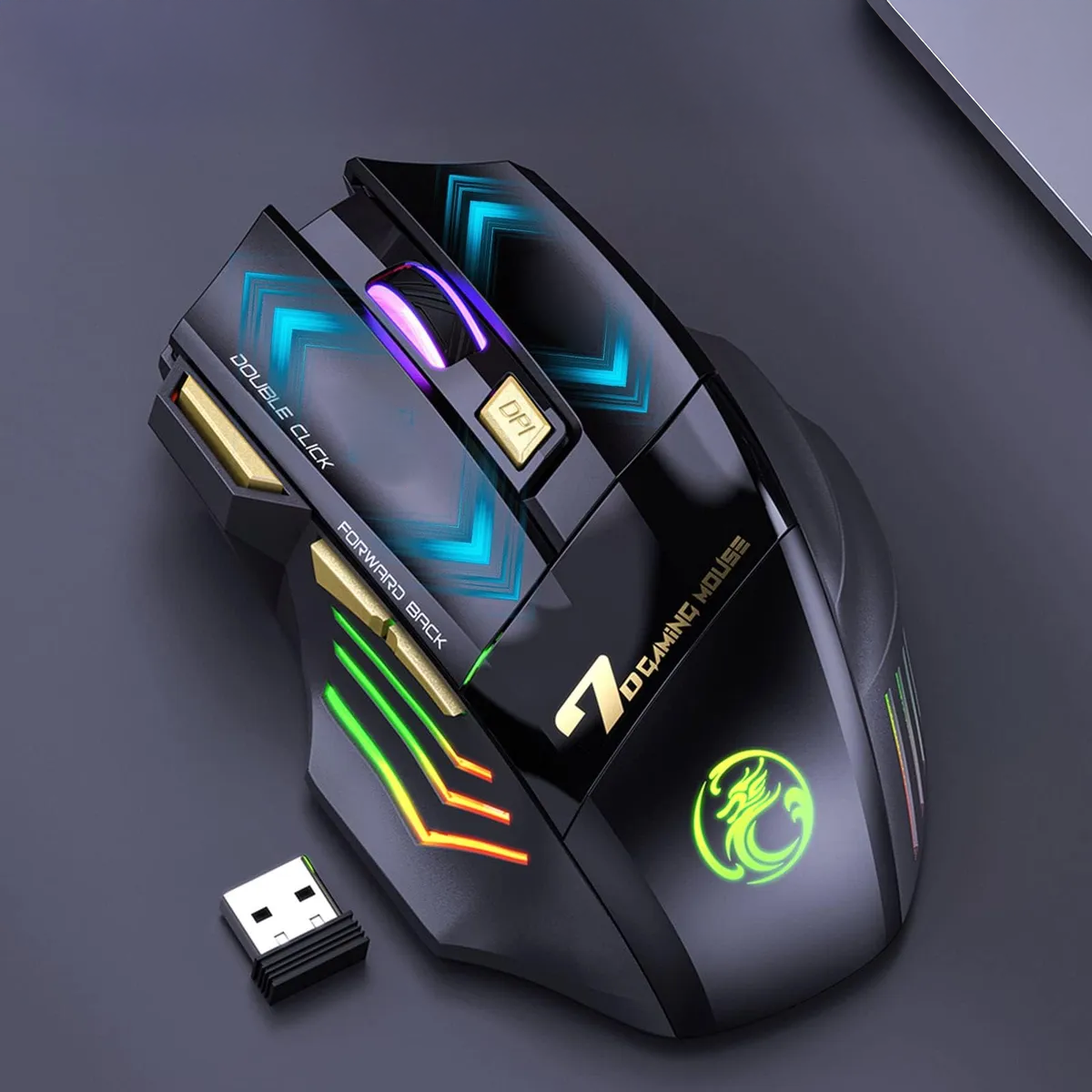 Mouse Gamer Tech GTX7 RGB Inalámbrico BT/2.4G - Imagen 5