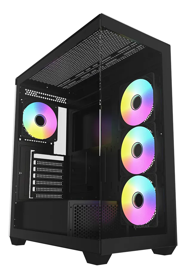 Chasis Gamer RAIDMAX Infinita I800 Negro Fan Triple Argb - Imagen 3