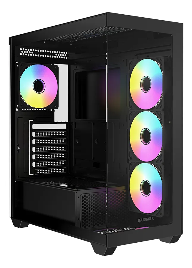 Chasis Gamer RAIDMAX Infinita I800 Negro Fan Triple Argb