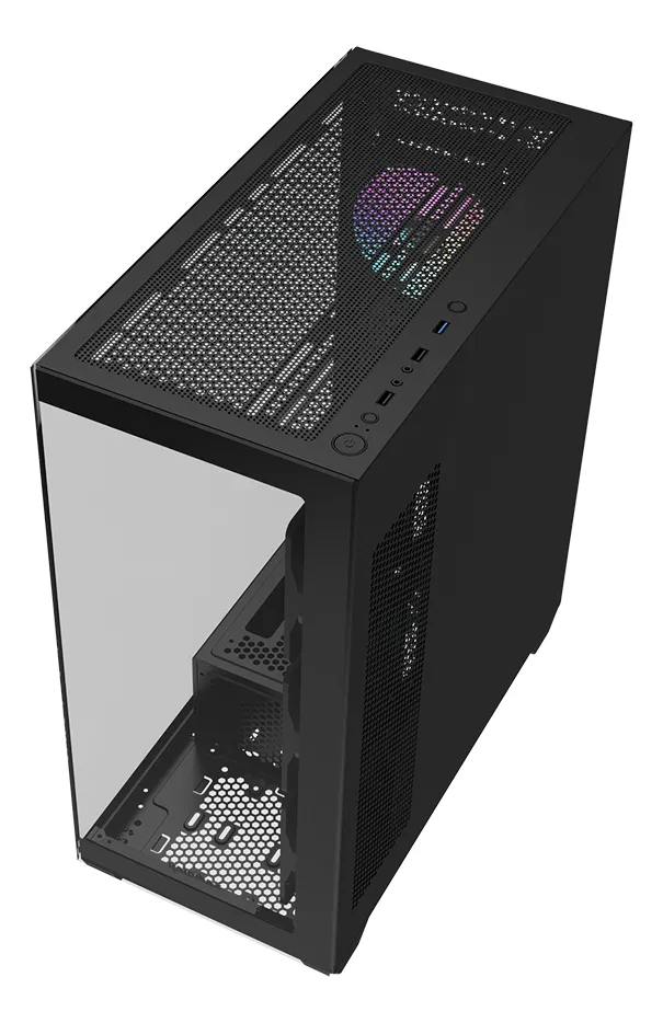 Chasis Gamer RAIDMAX Infinita I800 Negro Fan Triple Argb - Imagen 5