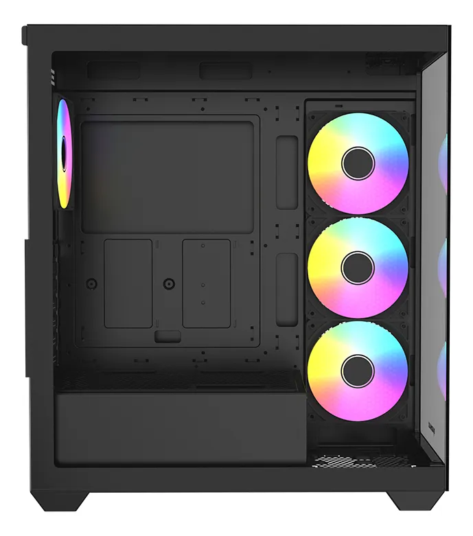 Chasis Gamer RAIDMAX Infinita I800 Negro Fan Triple Argb - Imagen 4