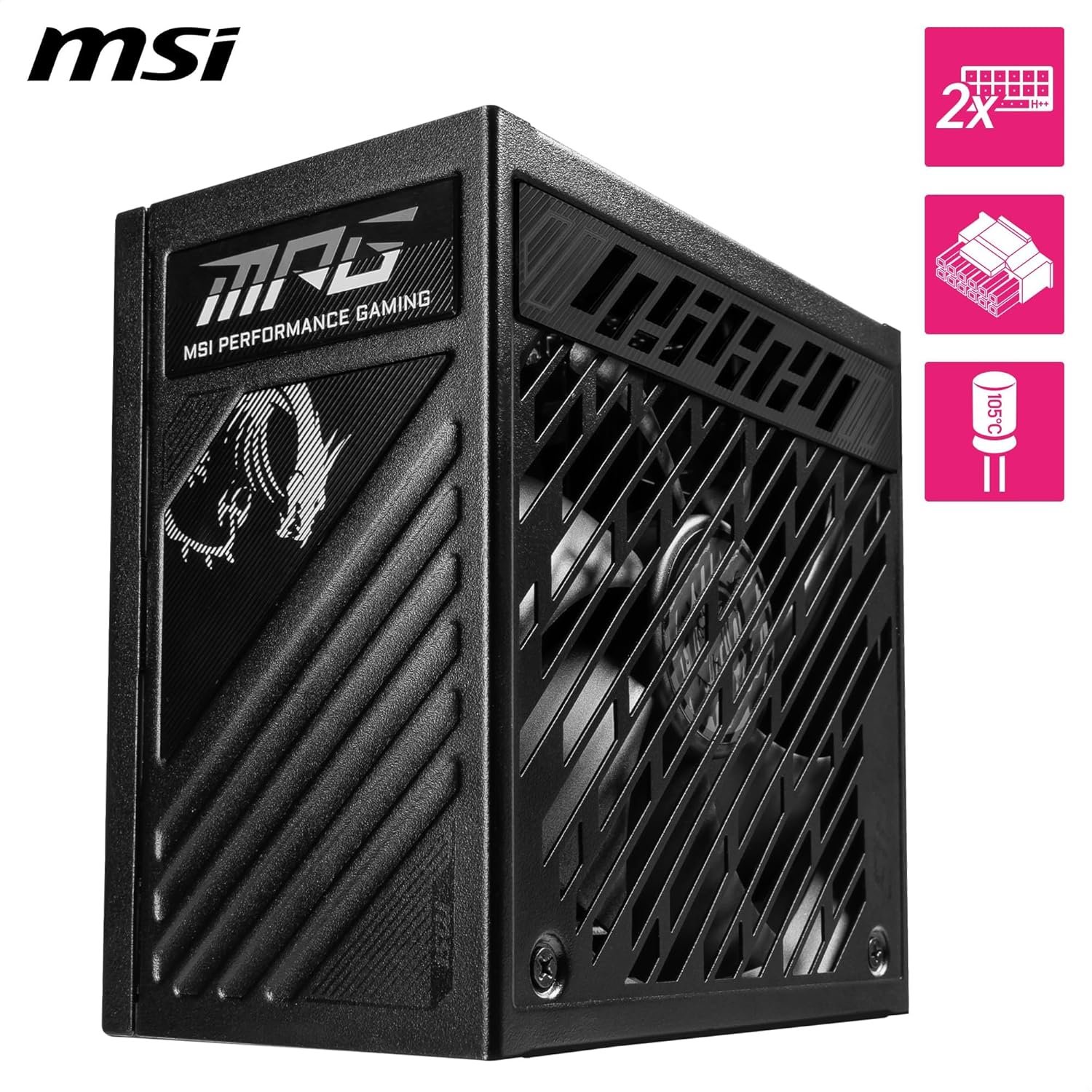 Fuente MSI MPG A850GS 850W 80+ Gold PCIe 5 Modular - Imagen 2