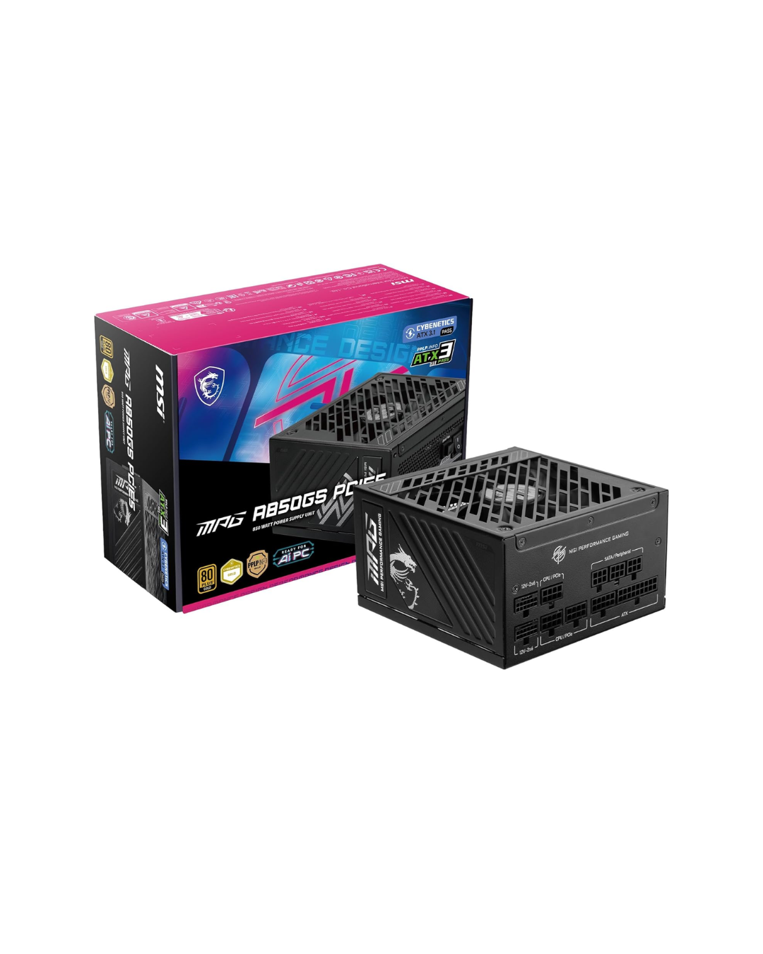 Fuente MSI MPG A850GS 850W 80+ Gold PCIe 5 Modular