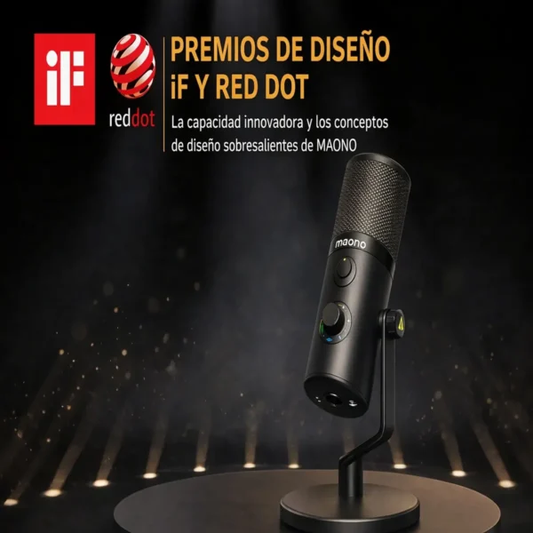 Micrófono Maono Usb Dm50 Multipatrón Rgb | Tecno Innovadores