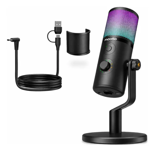 Micrófono Maono Usb Dm50 Multipatrón Rgb | Tecno Innovadores