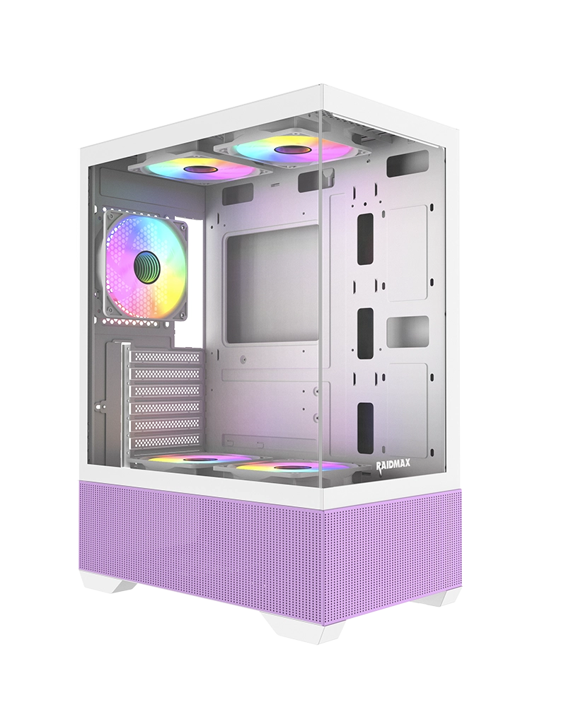 Chasis Gamer Raidmax Infinita I802 Air HUE Purple RGB