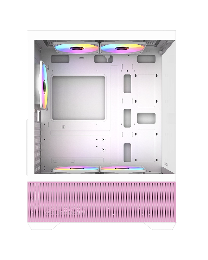 Chasis Gamer Raidmax Infinita I802 Air HUE Pink RGB - Imagen 4