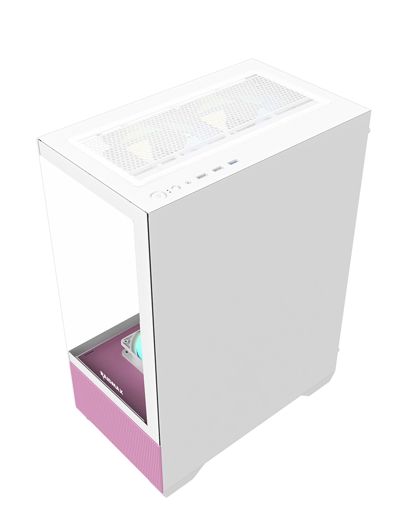 Chasis Gamer Raidmax Infinita I802 Air HUE Pink RGB - Imagen 3