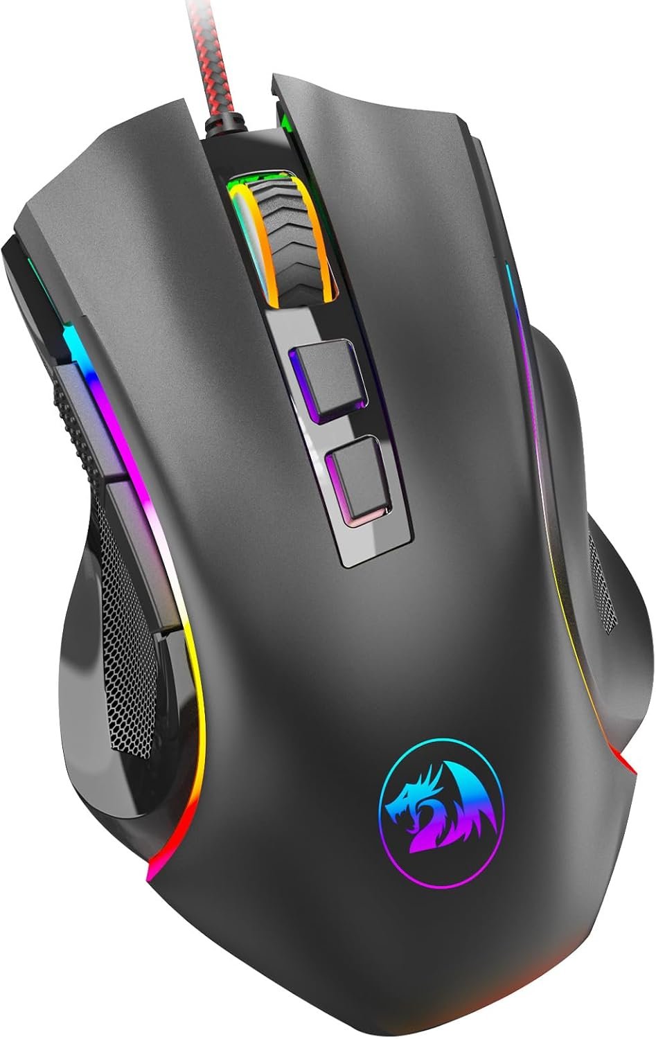 Mouse Gamer Redragon M602 RGB 7200 DPI | 9 Botones Programables | Ergonómico - Imagen 5