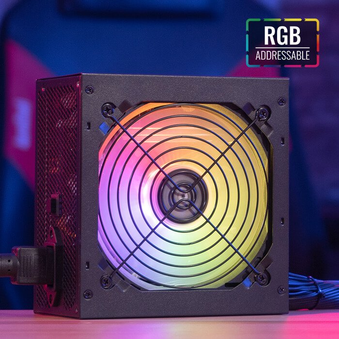 Fuente de Poder Gamer Aerocool Dorado 750W 80 Plus Gold ARGB - Imagen 3