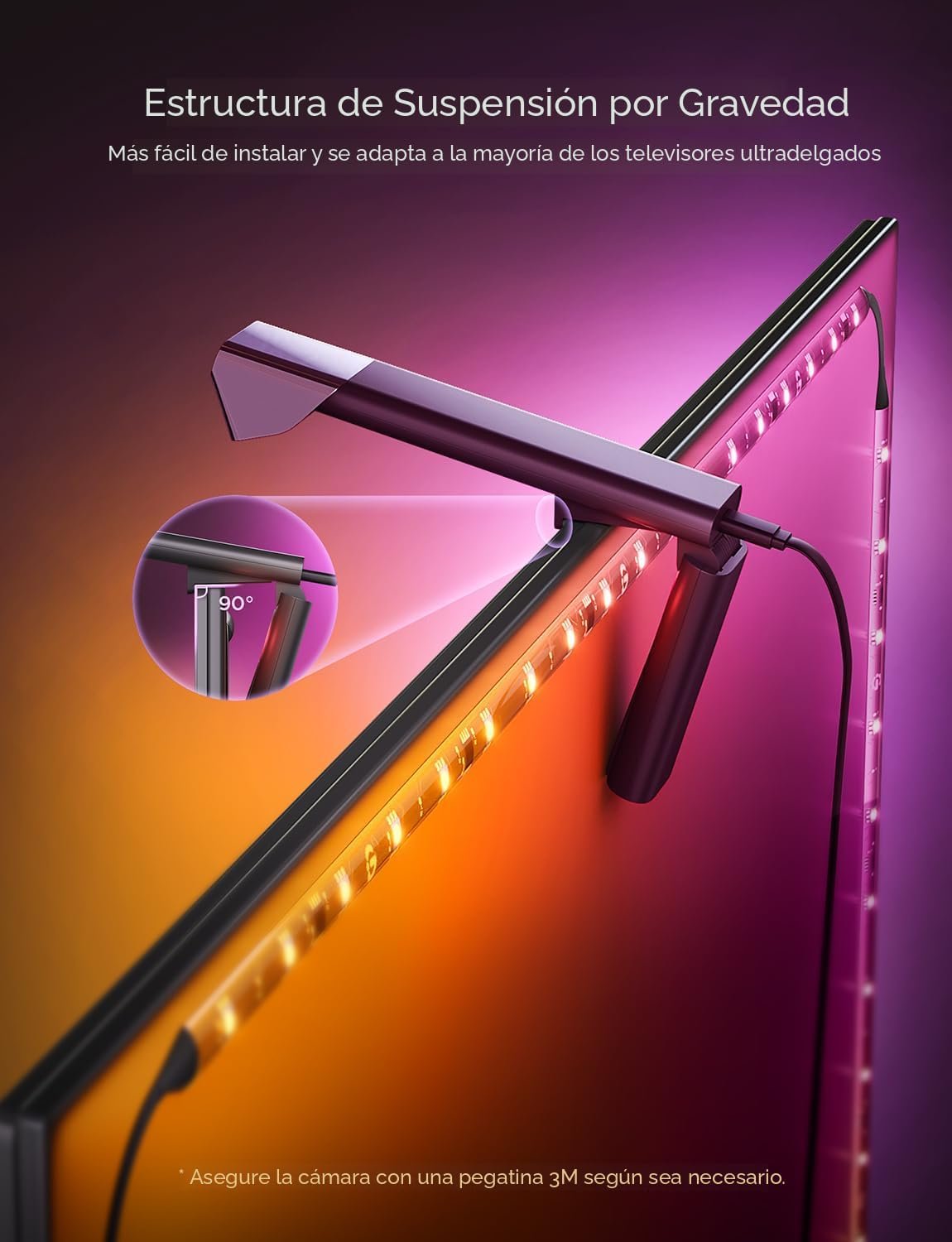 Kit de Luces LED Govee TV Backlight 3 Lite WiFi 55-65" - Imagen 2