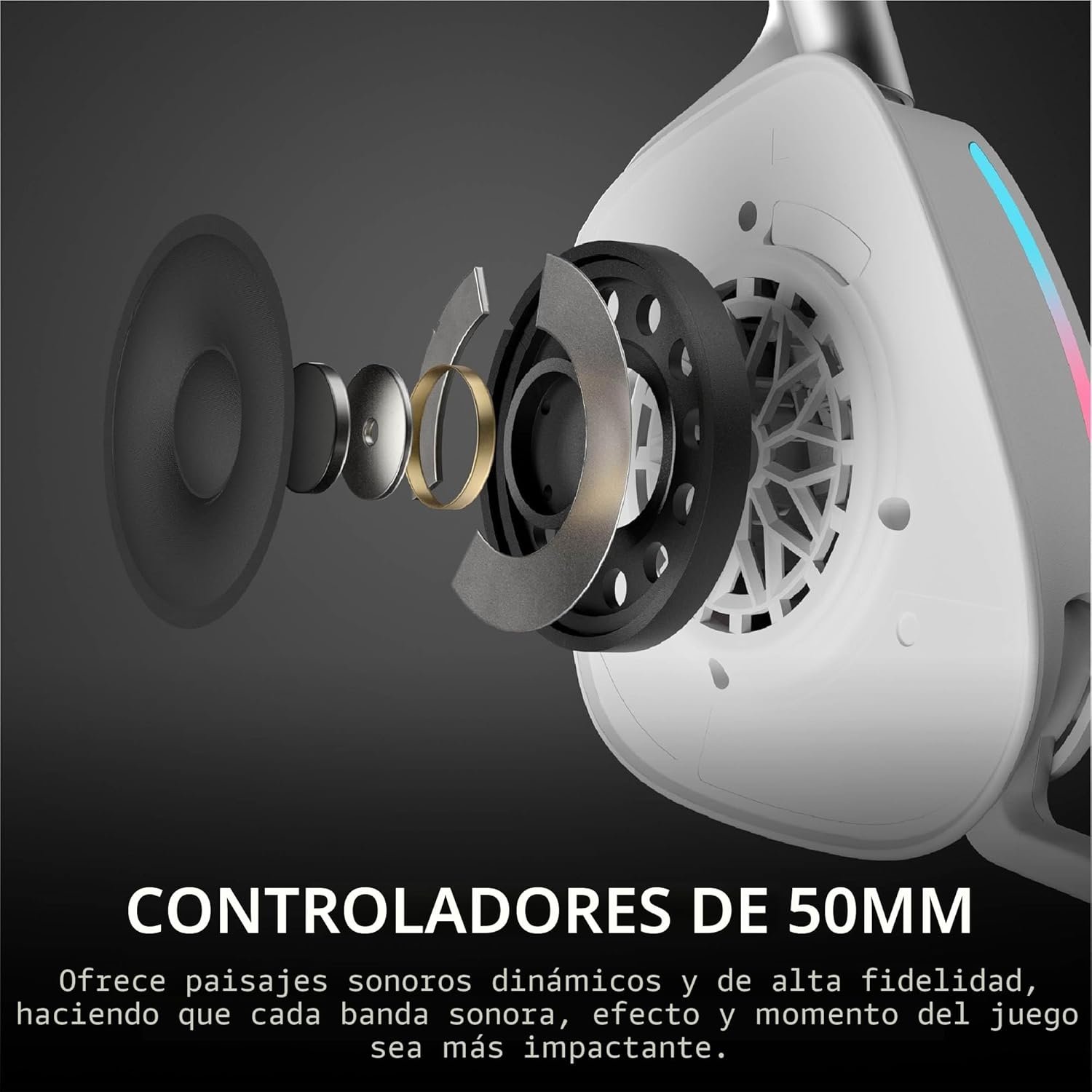 Diadema Gamer Corsair VOID V2 Inalámbrica Bluetooth para PC, PS5, PS4, Switch y Móvil con Dolby Atmos - Imagen 6