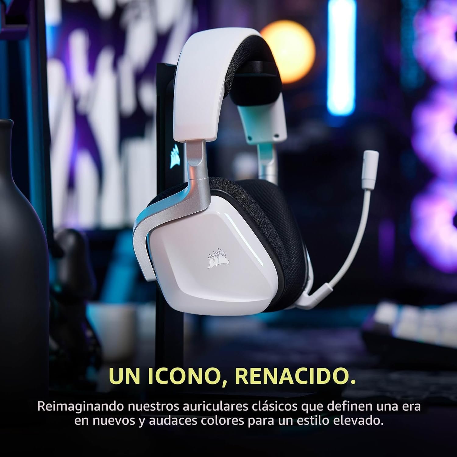 Diadema Gamer Corsair VOID V2 Inalámbrica Bluetooth para PC, PS5, PS4, Switch y Móvil con Dolby Atmos - Imagen 9