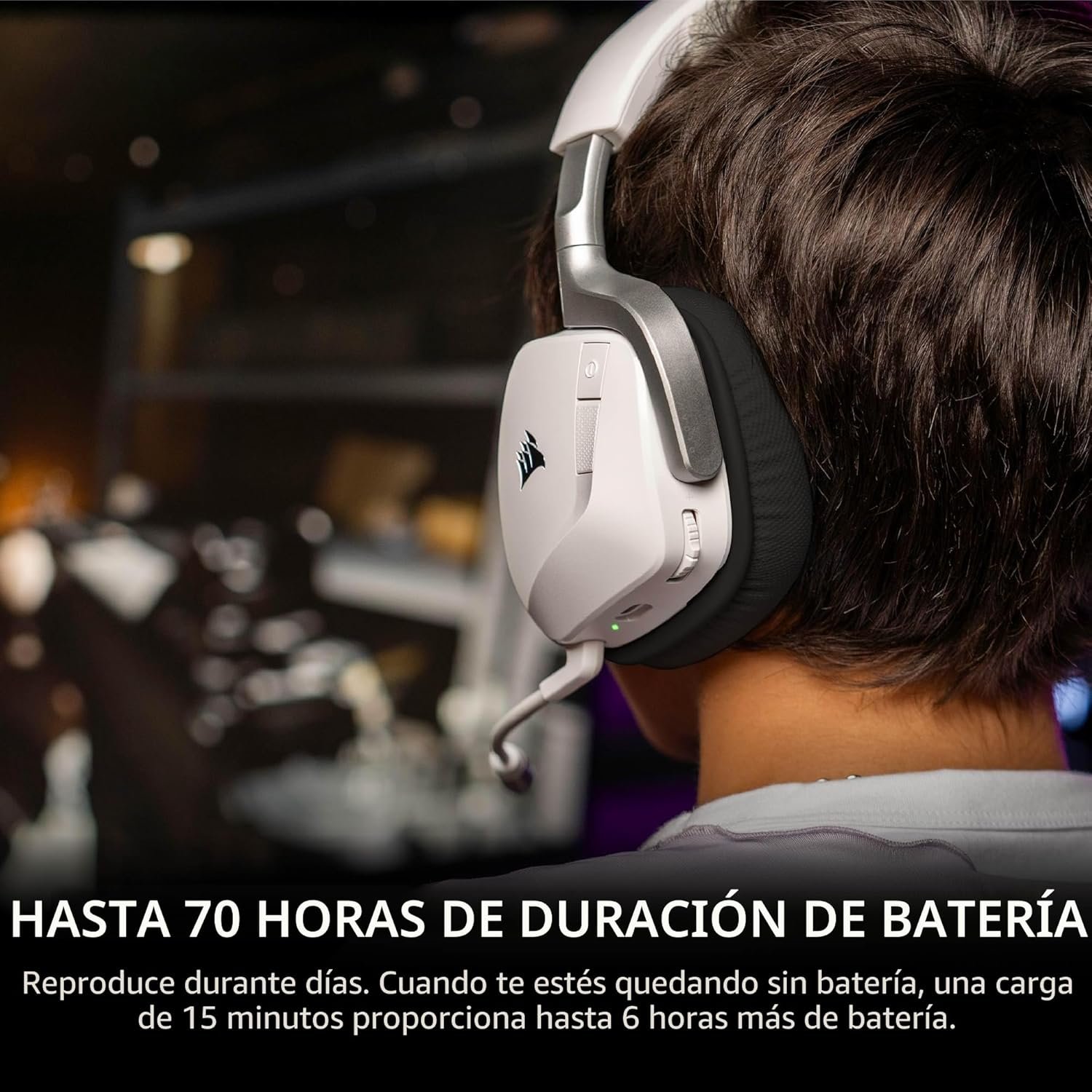 Diadema Gamer Corsair VOID V2 Inalámbrica Bluetooth para PC, PS5, PS4, Switch y Móvil con Dolby Atmos - Imagen 5