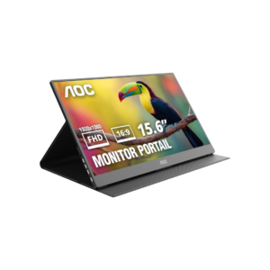 Monitor Portátil AOC 16T20 15.6" Full HD IPS USB-C y Mini HDMI para Laptop, MacBook y Consolas