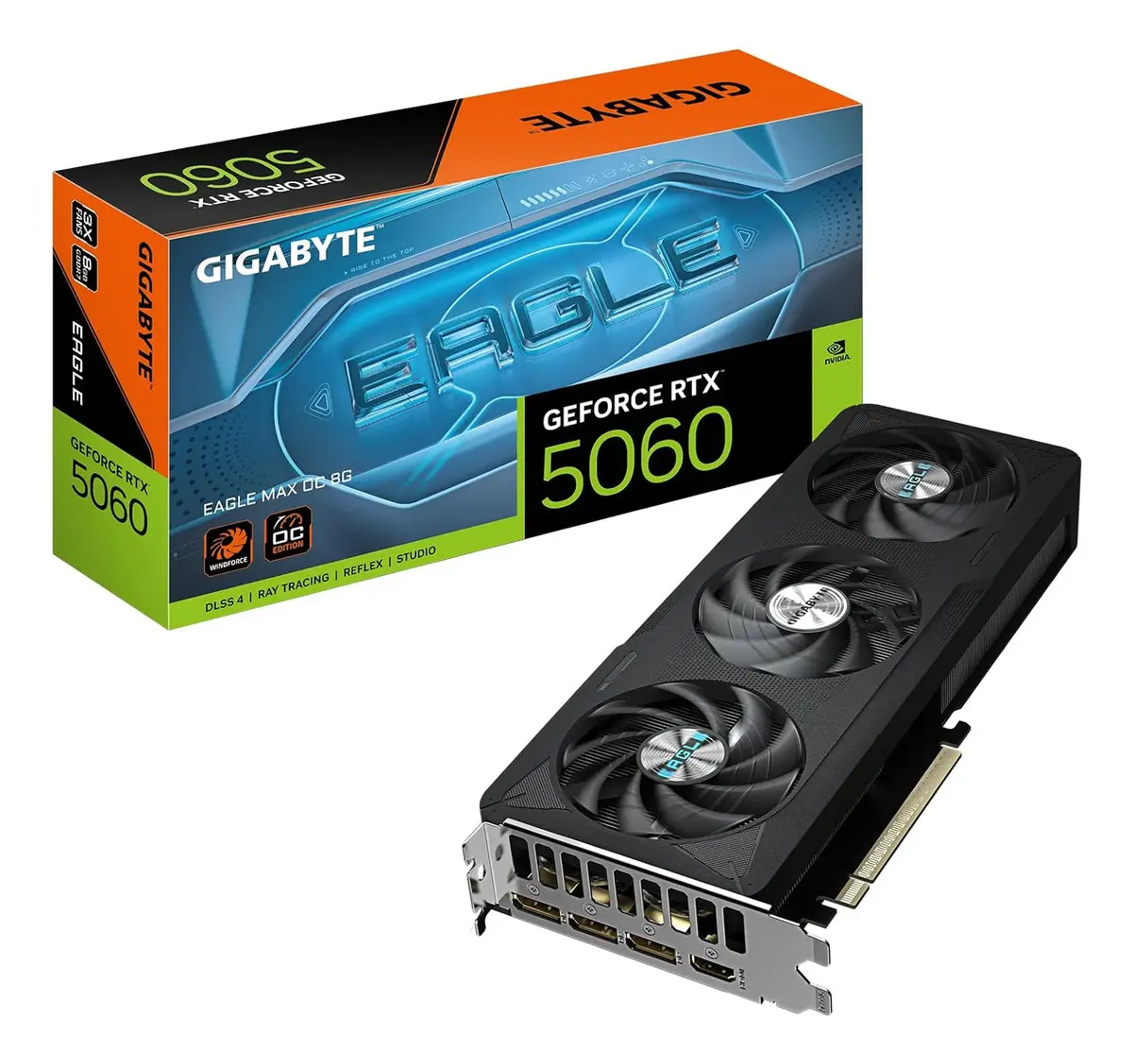 Tarjeta Gráfica Gigabyte GeForce RTX 5060 EAGLE MAX OC 8GB GDDR7